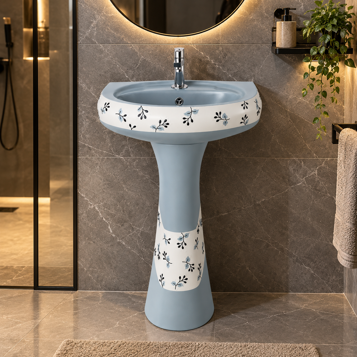 Sonet RP-1074, washbasin with pedestal